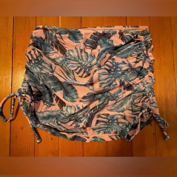 NWOT Sheer Mesh Drawstring Side Bikini Cover Up Sarong. Size S - Picture 2 of 4
